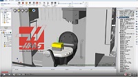 Haas UMC 750 Machine Tool CNC Simulation with NCSIMUL