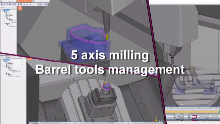 GO2cam V6.06 new functionalities : barrel tools