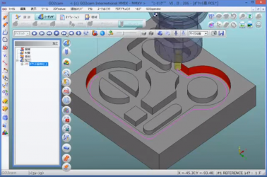 GO2cam 輪郭加工パス作成